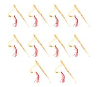 TOYANDONA 10pcs Ram Horn Ear Pick Earwax Removal Tool Ear Picking Spoon Natural Flower Reusable Cleaning Remover for Household Grooming