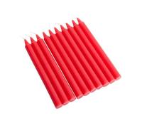 TOYANDONA 10Pcs Red Emergency Long Burning Candles for Home Outdoor Camping Banquet Candlelight Decorative Lighting Tools