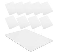 TOYANDONA 10pcs Self Adhesive Acrylic Mirror Tiles with Rounded Corners Shatterproof, Lightweight Wall Stickers for Bathroom and DIY Crafts, 15x20cm Size