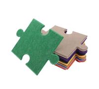 TOYANDONA 10pcs Self-Adhesive Felt Board Tiles Creative Jigsaw Puzzle Design Decorative Pin Board for Wall Art Home Decor Playroom Classroom Bulletin