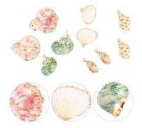 TOYANDONA 10pcs Shell Pendant for Jewelry Making with Special Creative Design, Sturdy Shell Material, for DIY Necklace, Bracelet, Earrings, for Costumes and Jewellery Making Random Color