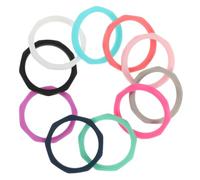 TOYANDONA 10pcs Silicone Rings for Men and Women Durable Soft Fitness Finger Bands Skin Friendly Sports Rings Smooth Design Wedding and Casual Wear