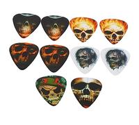 TOYANDONA 10pcs Skull Mandolin Picks Durable Guitar Accessories for Pitch Smooth Edges Comfortable Grip for Guitar Ukulele Playing