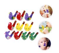 TOYANDONA 10pcs Small Cartoon Bird Whistles for Portable Lightweight Ceramic Water Whistle Creative Playthings for Parties School Travel Musical Cognition Development