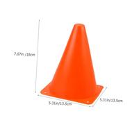 TOYANDONA 10Pcs Small Plastic Soccer Cones Bright Orange Agility Training Markers for Football Sports Drills Lightweight Obstacle for Skating and Field Boundaries