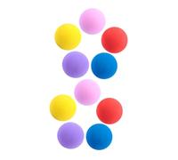 TOYANDONA 10Pcs Soft Indoor Practice Golf Balls for Training and Playing EVA Synthetic Rubber Safe Swing Trainer for Beginners and Pets Random Color