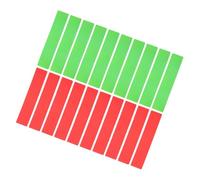 TOYANDONA 10Pcs Sports Court Carpet Markers with Bright Red and Green Signs Non Slip Durable Football Training Markers for Tennis Soccer Activity and Sports Day Use