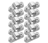 TOYANDONA 10pcs Stainless Steel Ceiling Mount Pipe Clamp for Secure Pipe Fixation and Versatile Compatibility Suitable for Industrial Use and Wall Mount Applications