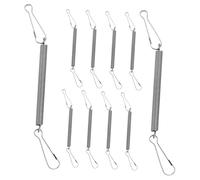 TOYANDONA 10pcs Stainless Steel Spring Clip Fixing Holder for Small Animal Cage Drinking Bottles Secure Latch Replacement