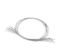 TOYANDONA 10Pcs Stainless Steel Wire Keychain Loops with Screw Locking Cable Rings for Luggage Tags Keyring Keepers Accessory and Flexible Key Rings for Organizing Keys