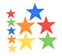 TOYANDONA 10pcs Star-shaped Flat Field Markers Outdoor Training Cones for Soccer Basketball Tennis Volleyball Court Line Markers Exercise Drills and Sports Activities