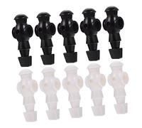 TOYANDONA 10Pcs Table Soccer Player Dolls Foosball Figures Resin Replacement Parts Wear-resistant Football Machine Players for Soccer Game Accessories