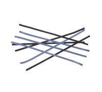 TOYANDONA 10pcs Table Tennis Edge Tape Self-adhesive Paddle Edge Protector Tape for Racket Damage Prevention Compatible with Various Models Black and Blue Wide