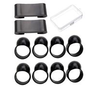 TOYANDONA 10pcs Tongue Drum Mallet Brackets Finger Picks Storage Box Silicone Plastic with Excellent Finished Surface Craft Long Serving Life Produce Clean Ethereal Sound for Instrument