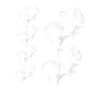 TOYANDONA 10pcs Transparent Acrylic Fish Feeder Dish with Clear Suction Cups No Mess Aquarium Red Worm Cup for Live Food Feeding Plant Holder for Fish Tank Decoration and Water Quality