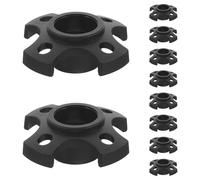 TOYANDONA 10pcs Universal Fit Walking Stick Tips Mud and Snow Protection, Tpr Replacement Ski Pole Powder Basket Accessories for Hiking Sticks and Trekking Poles, for Winter Walking