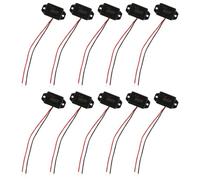 TOYANDONA 10pcs V Electronic Buzzer Alarm with Cable for Control Panels and Physics Circuit Systems, Compact Installation, Wide Temperature Range, Continuous Tone Sound Notification