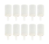 TOYANDONA 10pcs White Plastic Air Stones for Aquarium and Hydroponic System, Compact Design with Uniform Bubbles, Suitable for Fish Tank Air Pump Oxygenation