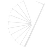 TOYANDONA 10pcs White Plastic Pinwheel Replacement Rods Windmill Making Sticks DIY Windmill Rods for Garden Pinwheel Parts Outdoor Wind Sculptures