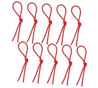 TOYANDONA 10pcs Yangqin Leather Pipe Rubber Bands for Chinese Dulcimer Mallets Red Thick Elastic Covers As Practical Yangqin Accessories for Practice