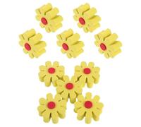 TOYANDONA 10pcs Yellow Flower Car Antenna Toppers with Eva Material for Universal Compatibility and Wind Resistance Improvement, Stylish Vehicle Antenna Decorations for Auto Exterior