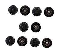 TOYANDONA 10pieces Electric Guitar Knob Control Potentiometer Durable Rotary Design for Inner Black with White Markings for Volume and Tone