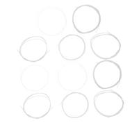 TOYANDONA 11pcs Silver-plated Nylon Strings for Oud Maintenance Set Balanced Tension for Warm Tone Alloy Coated Oud Strings Replacement Kit for Turkish