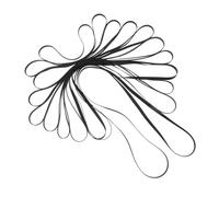 TOYANDONA 11pcs Turntable Belt Replacement for Vintage Vinyl Record Players Low Noise Flat Rubber Drive Belt Elastic for Accurate Sound Reproduction and Long-term Use