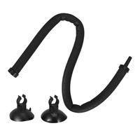TOYANDONA 12 Inch Aquarium Bubble Diffuser with Flexible Rubber Tube, Single-Head 30cm Air Bubble Tube for Fish Tank Aeration, Includes 2 Clips and 2 Suction Cups, Aquarium Air Pump Tubing