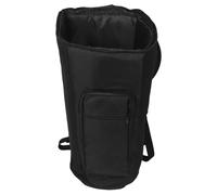 TOYANDONA 12 Inch Djembe Drum Carry Case with Double Shoulder Straps and Scratch Resistant Bottom, Cotton-linen Cloth Material for Outdoor Transport of African Drum and Tambourine