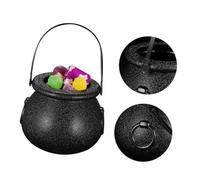 TOYANDONA 12 Pcs Candy Bucket Cute Bulk Holders Candy Jar Small Halloween Buckets Mini Pumpkin Bucket Little Tiny Bonbons Halloween Treats Cauldron Halloween Decor Black
