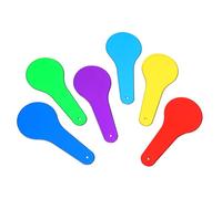 TOYANDONA 12 Pcs Color Translucent Film Colored Light Filter Paddles Gel Optical Experiment Color Paddles Learning Science Color Paddles Color Paddles Science Abs Child Board