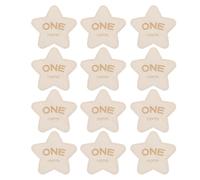 TOYANDONA 12 Pcs Double Sided Milestone Cards Cute Star Shaped Photo Props for Birth Announcements Monthly Growth Tracking for Newborn Celebrations and Photoshoots
