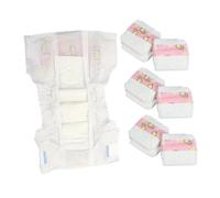 TOYANDONA 12 Pcs Realistic Doll Diapers for Compatible with Various Doll Brands Easy to Use Design for Independent Dressing Parent Interaction Accessory