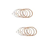 TOYANDONA 12 Pcs Set Guitar Strings Set 4 Sizes 0.28mm-1.32mm Nickel Guitar Strings Extend Service Life Easy to Play