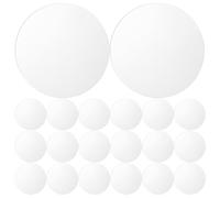 TOYANDONA 120pcs Mini round Acrylic Mirrors with Smooth Finish and Reflection, 2 Inch Silver Small Tiny Circle Tiles for Mosaic Mirror Projects and Home Décor Crafts