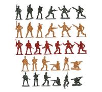 TOYANDONA 120pcs Scale Military for Boys and Assorted Styles for Imaginative Play and Concentration Training Miniature Army Men Decorations
