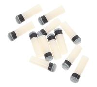 TOYANDONA 12Pcs 12Mm Pool Cue Replacement Tips with Ferrules Precision Screw-On Snooker Cue Tips for Powerful and Accurate Shots for Leisure Sports