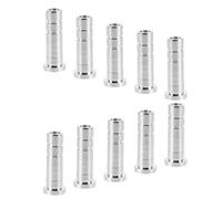 TOYANDONA 12pcs Aluminum Arrow Inserts for 6mm Shafts, Threaded Replacement Arrow Tips with Weather Resistant and Noise Dampening Features, Suitable for Shooting and Practice