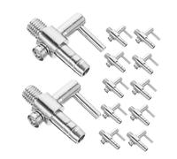 TOYANDONA 12PCS Aquarium Air Pump One Way Valve Splitter with Air Flow Control for Fish Tank Oxygen Supply Silent Operation Flexible Connection Distributor for Efficient Aeration