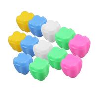 TOYANDONA 12pcs Baby Teeth Storage Box for Boys and Girls Lightweight Plastic Memorial Tooth Case Easy to Carry and Store Keepsake for Childhood Memories Random Style