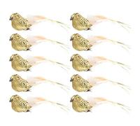 TOYANDONA 12pcs Bird Model Ornaments for Garden Decor Realistic Simulated Clip Birds for Christmas Tree Crafting Party Decorations for Home and Outdoor Use