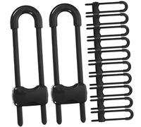 TOYANDONA 12pcs Black Baby Proofing Locks for Windows and Doors, Abs Material Child Safety Locks with Easy Installation and Easy to Open by Adults, for Childproofing Cabinets and Fridges