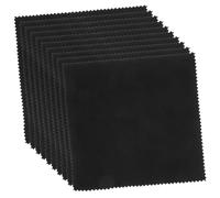 TOYANDONA 12pcs Black Microfine Fiber Cleaning Cloth for String Instruments Piano and Ukulele, Suitable for Polishing and Cleaning Delicate Surfaces, Streak-free Instrument Care Cloth
