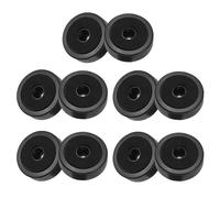 TOYANDONA 12pcs Black Plastic Speaker Feet Pads Vibration Foam Base Non Slip Furniture Protectors for Amplifiers CD Dvd Players Durable Shock Absorption Easy Installation