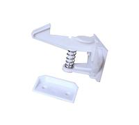 TOYANDONA 12pcs Boy Girl Safety Cabinet Locks Invisible Spring Latches for Cupboards No Tools Required Easy Peel Stick Installation Childproof for Homes Young Boy Girl