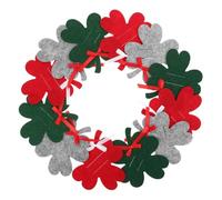 TOYANDONA 12pcs Christmas Four-Leaf Clover Money Holders Red Green Gray Small Wallets for Women Card Holder Clip Cash Organizer Festive Envelopes for Holiday Parties and Presents