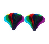 TOYANDONA 12Pcs Color Mixing Paddles with Bright Primary Colors Transparent Optics Physics Board for Early Learning Sensory Exploration Hand-eye Coordination and Recognition