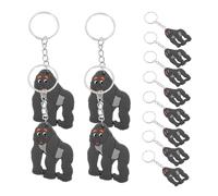 TOYANDONA 12pcs Cute Gorilla Keychain Pendants Small Lightweight Keyring Charms for Party Favors Birthday Decorations Backpacks Accessories Material
