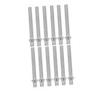 TOYANDONA 12pcs Drum Tension Rods Durable Metal Screws for Jazz Drum Kit Accessories Secure Fastening Robust Construction for Percussion Instruments